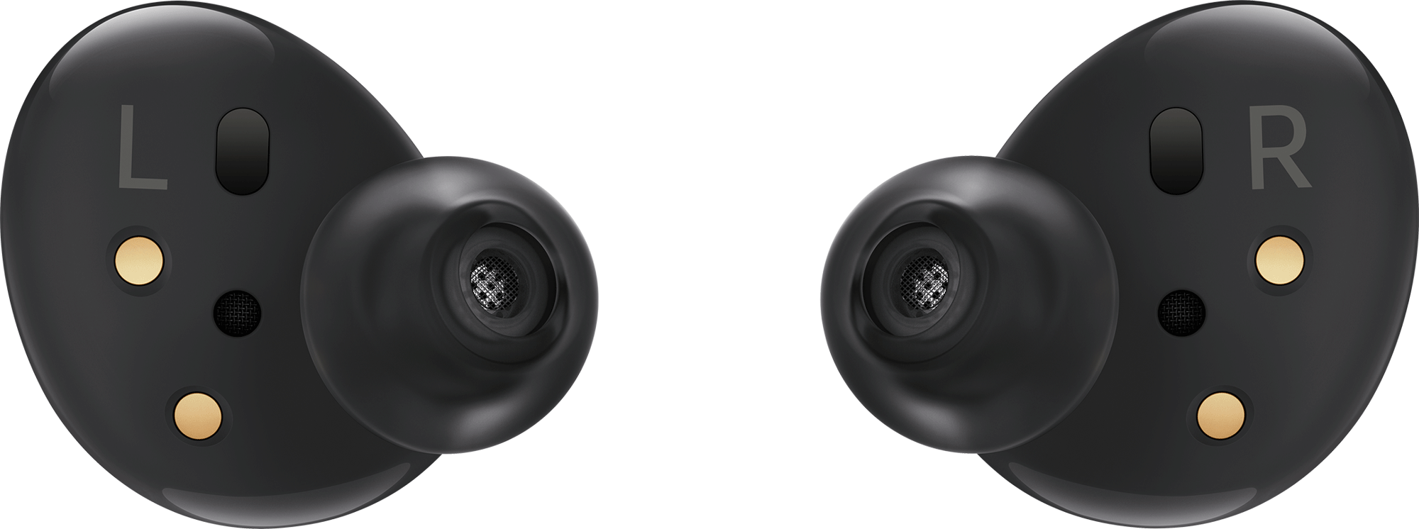 Witte EZVIZ beveiligingscamera met zwarte lens, op een witte basis.