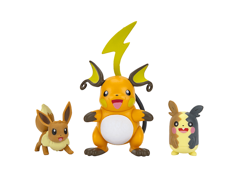 Lot Figurines Pokemon Figurines Pokémon Battle Figures - Lot De 3 - Raichu, Morpeko, Évoli - 4-6cm - Collection Jouet Pokémon 4 Ans