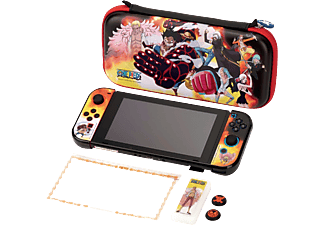 Pack Nintendo Switch - FR-TEC One Piece Luffy vs Doflamingo, Funda, Grips, Protector pantalla, Multicolor