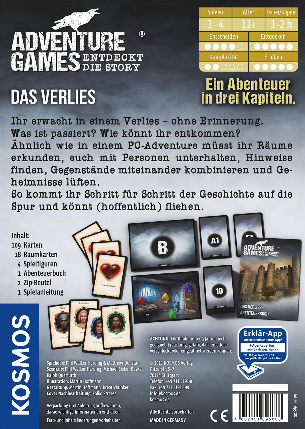 KOSMOS Adventure Games - Das Verlies Brettspiel Mehrfarbig