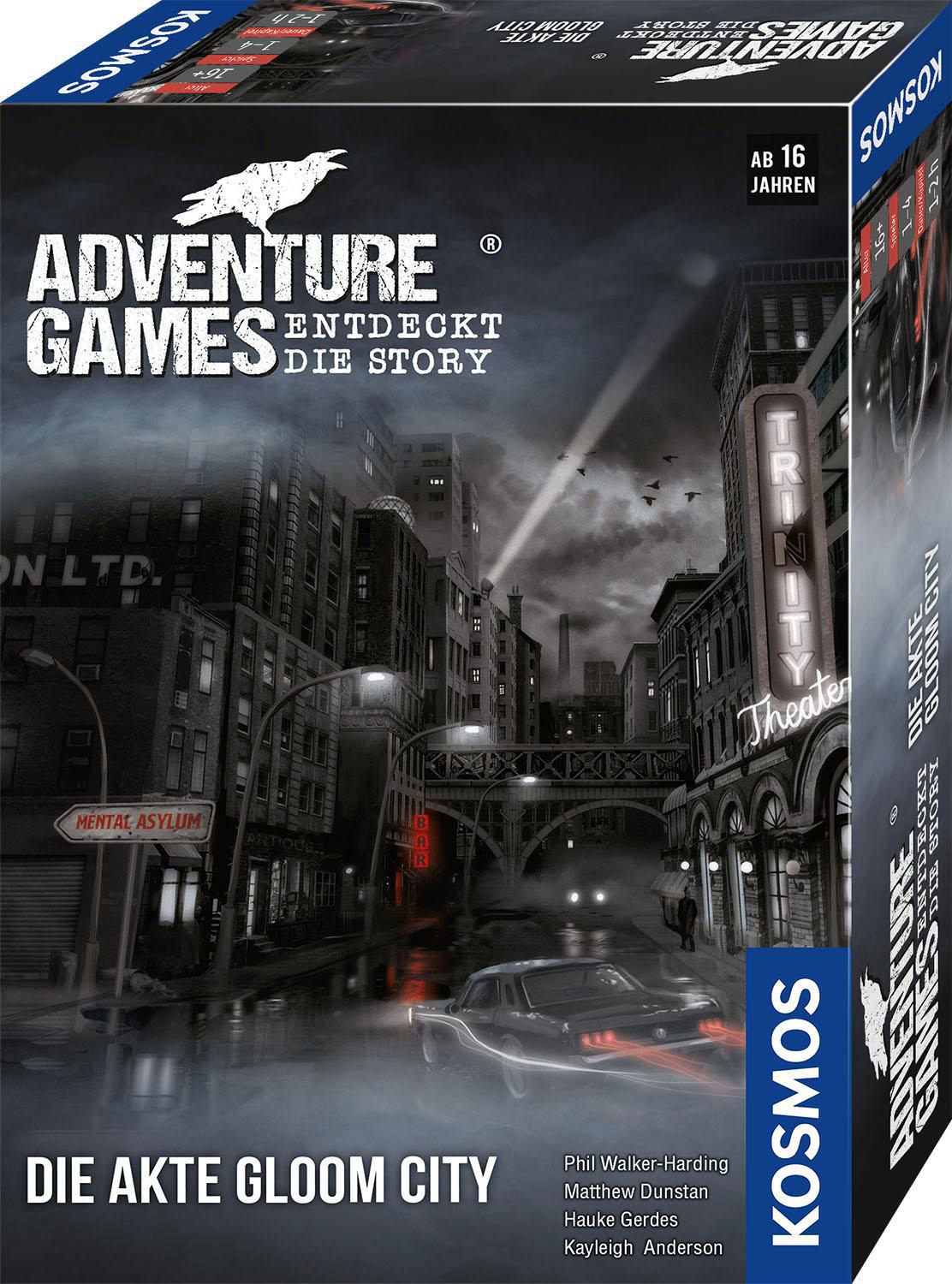 KOSMOS Adventure Games Die - Akte Gesellschaftsspiel Gloom Mehrfarbig City