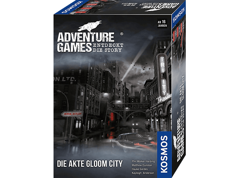 KOSMOS Adventure Games Die - Akte Gesellschaftsspiel Gloom Mehrfarbig City