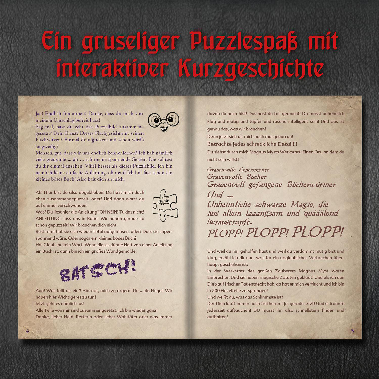 Story KOSMOS Das Puzzle Mehrfarbig kleine böse Puzzle Puzzle: