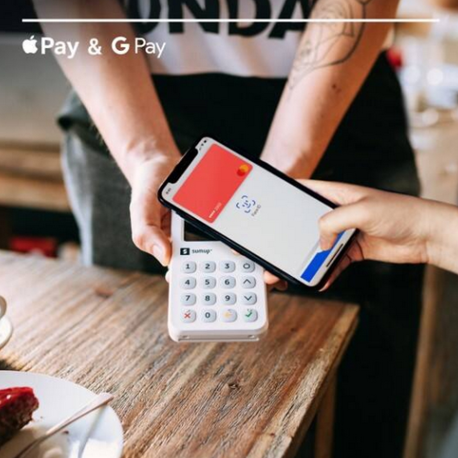 Lector de tarjetas - SumUp 3G y Wi-Fi, Datáfono, Lector de pago con tarjeta Contactless, Blanco