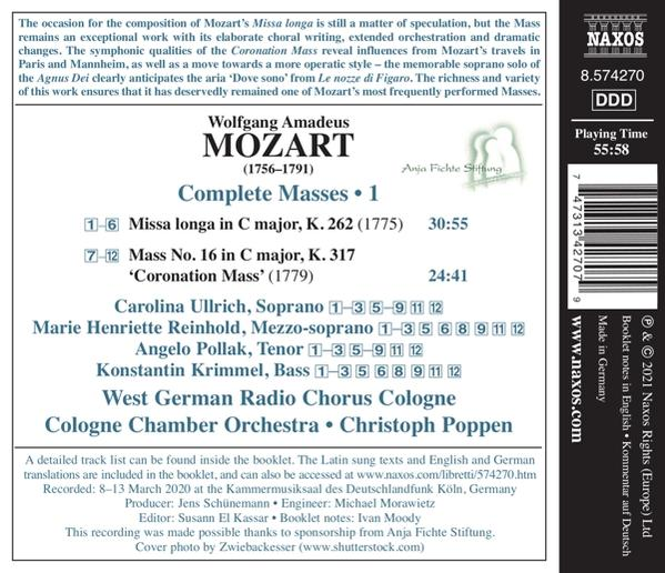 Ullrich/Reinhold/Poppen/Kölner Kammerorchester - Complete Masses - 1  - (CD)
