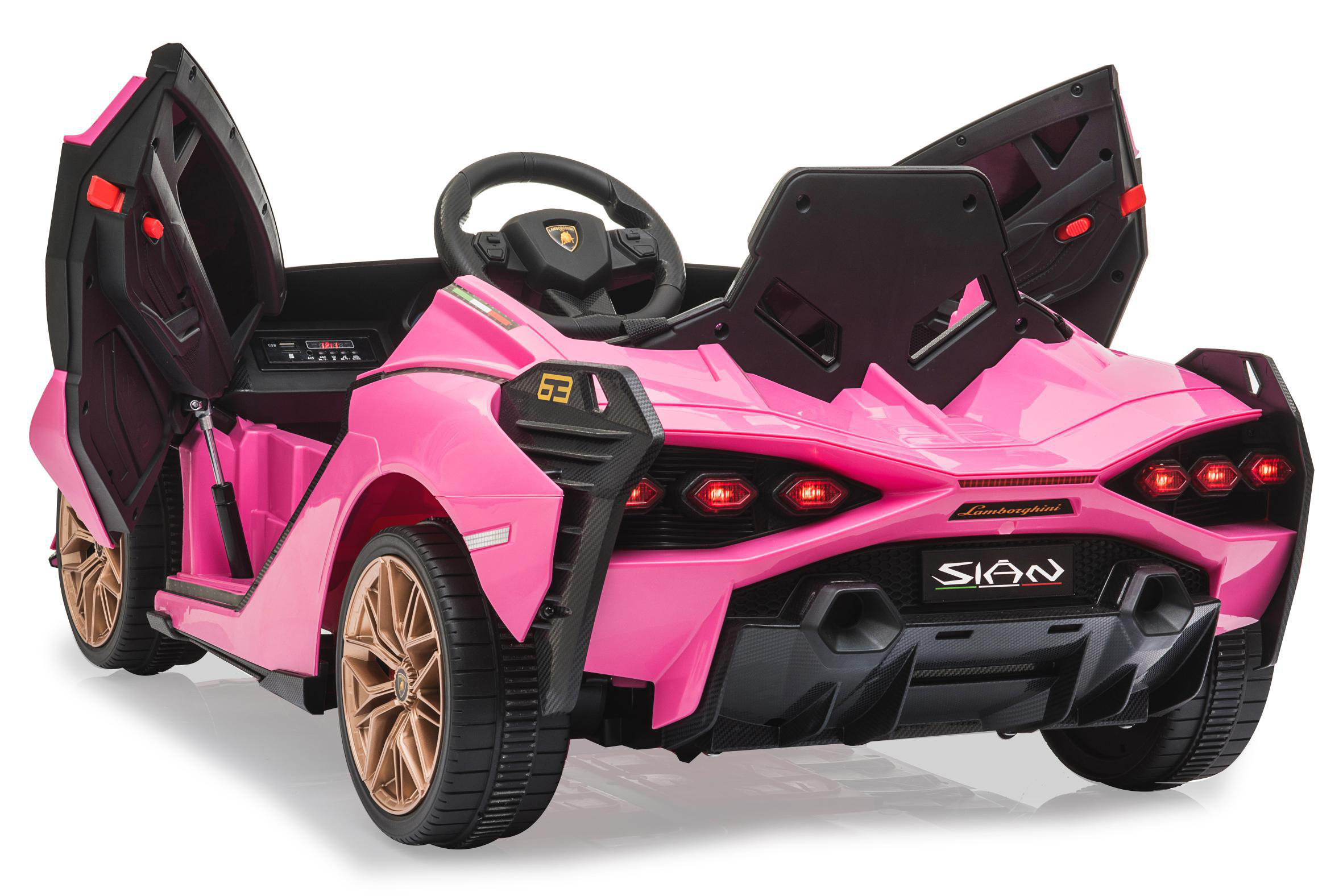 JAMARA Ride-on Lamborghini Sián FKP 37 pink 12V Ride-On Kinderfahrzeug, Pink