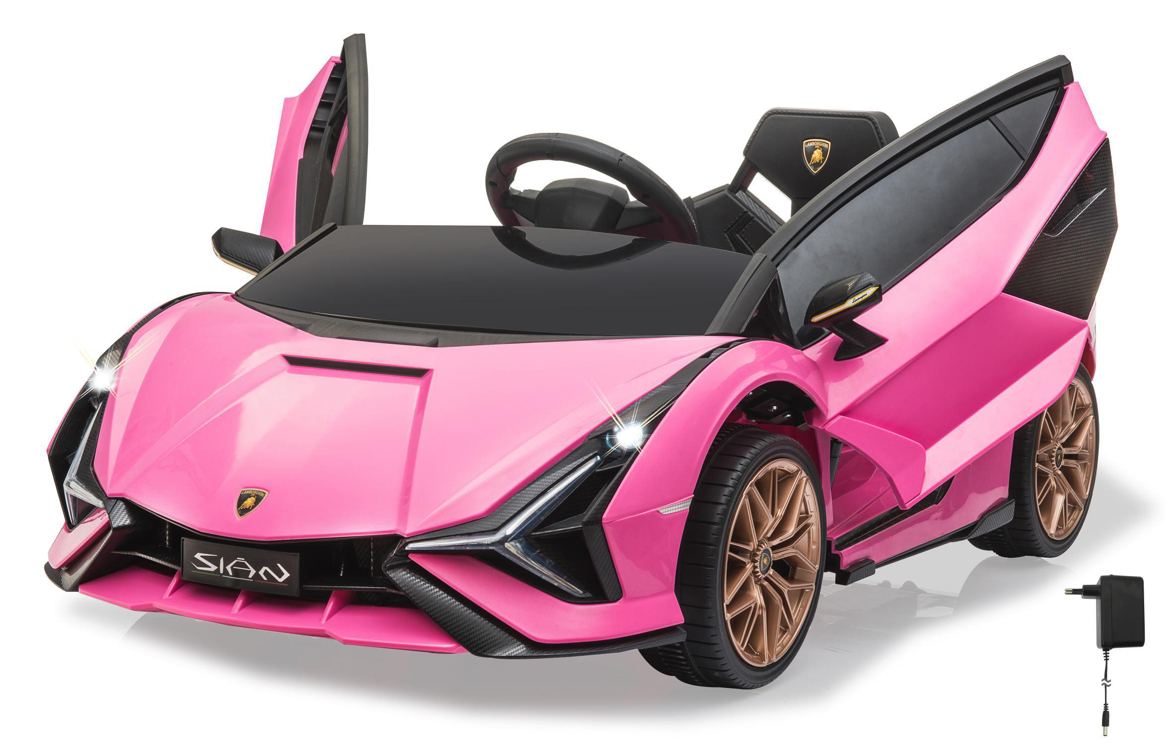 JAMARA Ride-on Lamborghini Sián FKP 37 pink 12V Ride-On Kinderfahrzeug, Pink