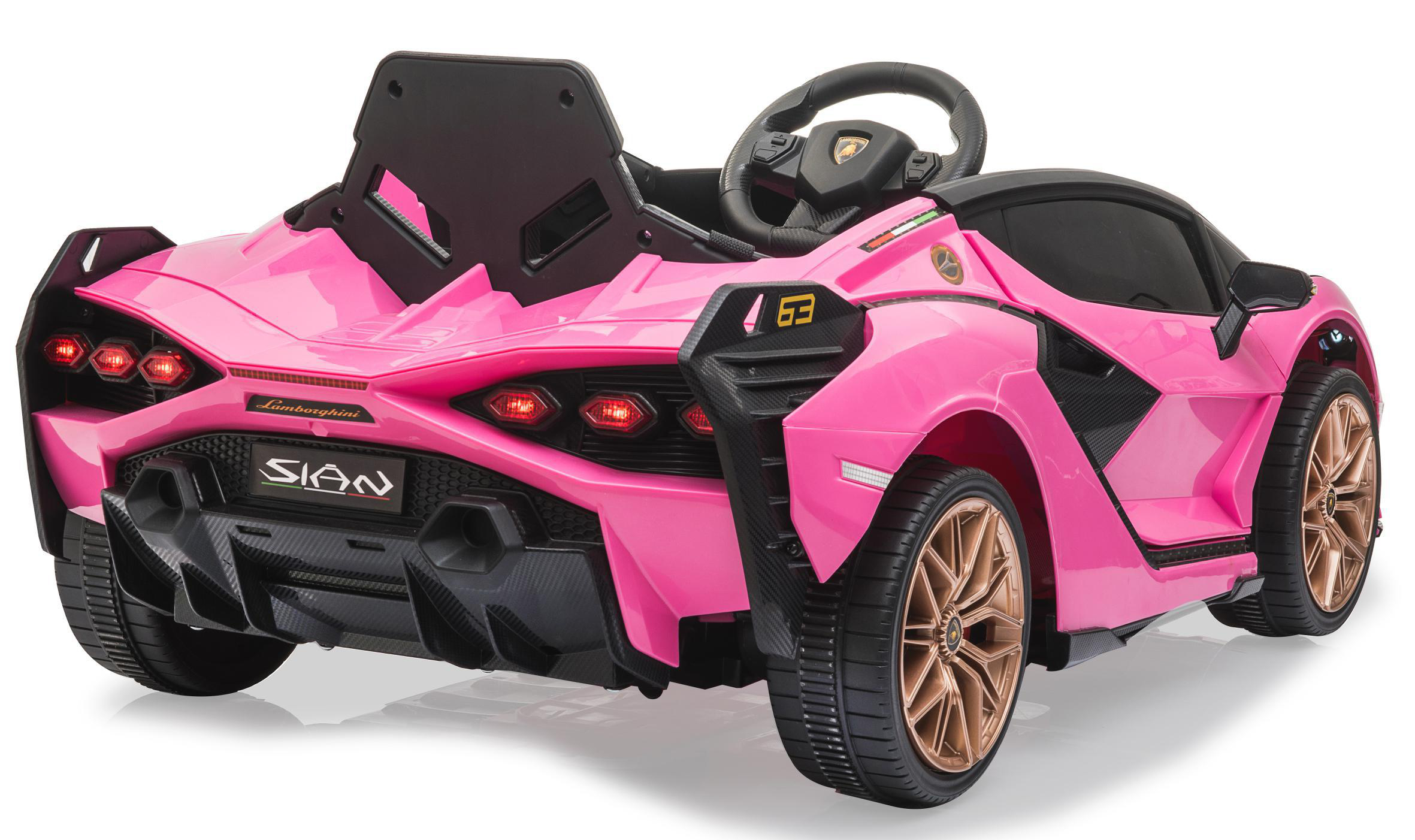 JAMARA Ride-on Lamborghini Sián FKP 37 pink 12V Ride-On Kinderfahrzeug, Pink