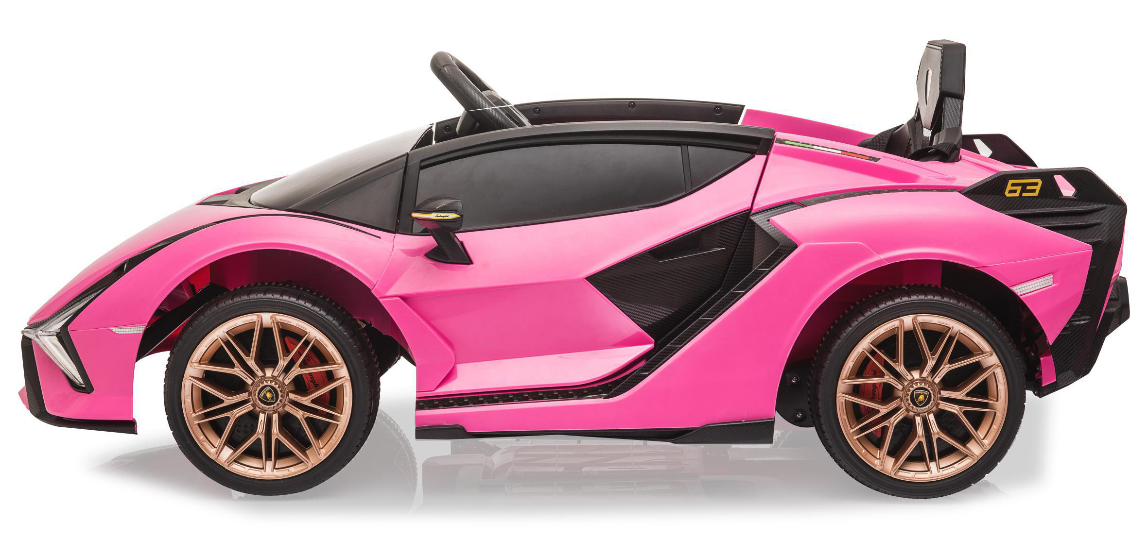 JAMARA Ride-on Lamborghini Sián FKP 37 pink 12V Ride-On Kinderfahrzeug, Pink