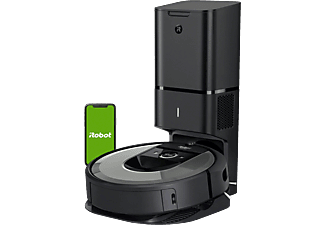 IROBOT Roomba i7+ - Saugroboter (Schwarz/Silbergrau)