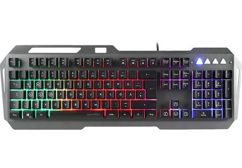 SPEEDLINK LUNERA Metal Rainbow, Gaming Tastatur, Rubberdome, kabelgebunden,  Schwarz Gaming Tastatur, , Schwarz kaufen | SATURN