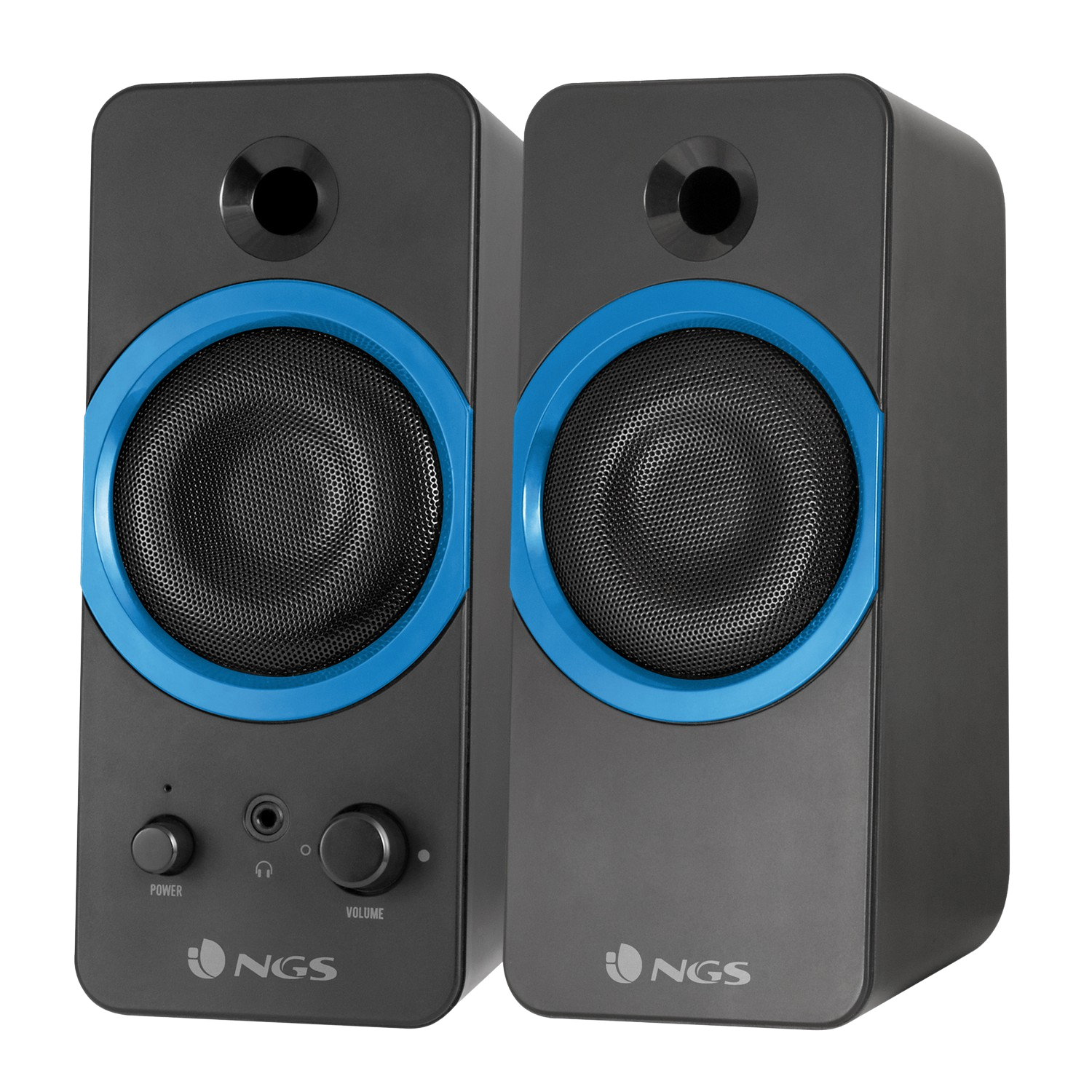 Ngs Gsx200 20w negro altavoz altavoces stereo gaming potencia de 20 y bajos supergraves para pc rms 2.0 usb jack 3.5 mm control volumen 3.5mm 20w.
