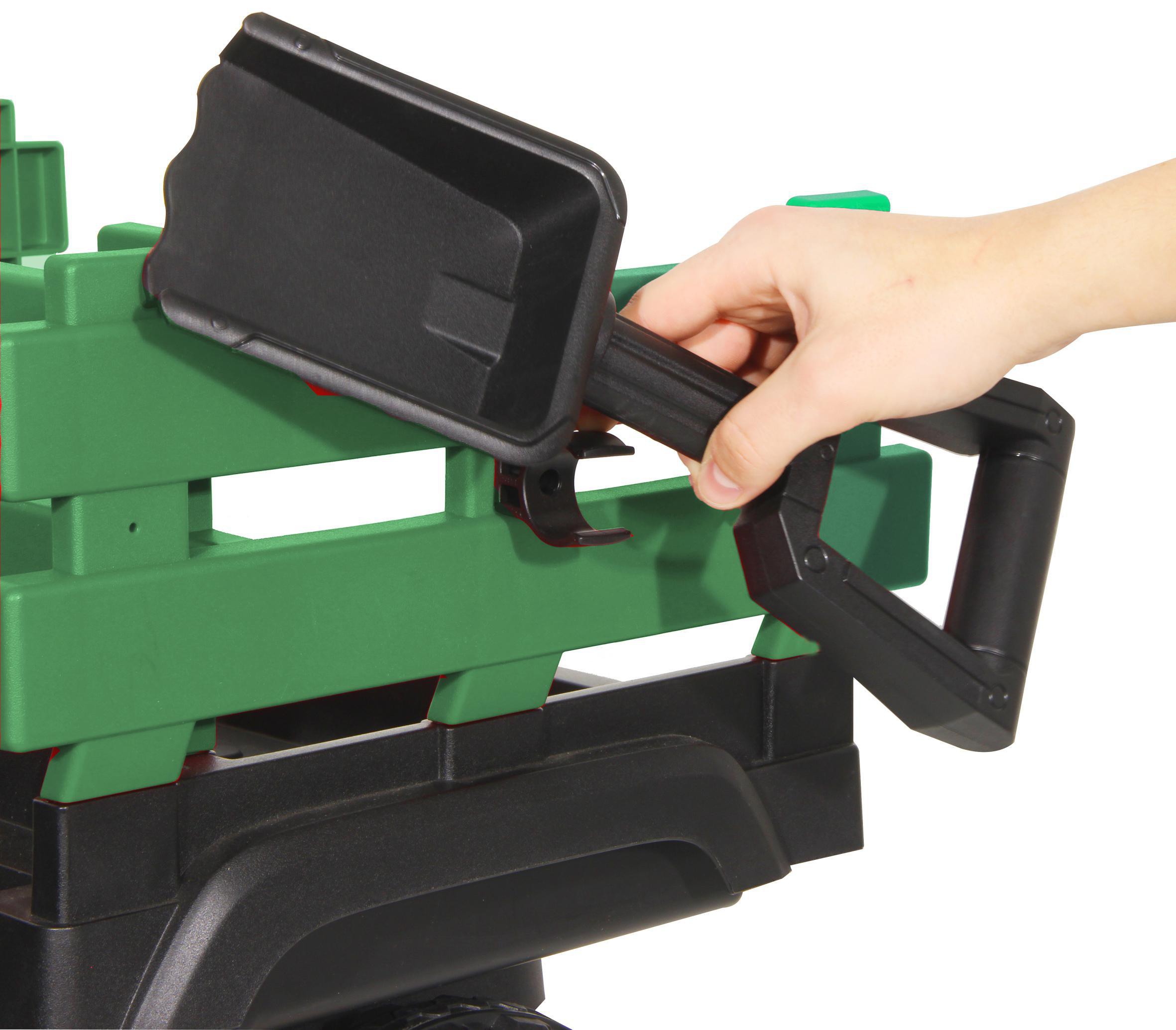 JAMARA Ride-on Traktor Super Load mit Anhänger 12V Kinderfahrzeug, Grün