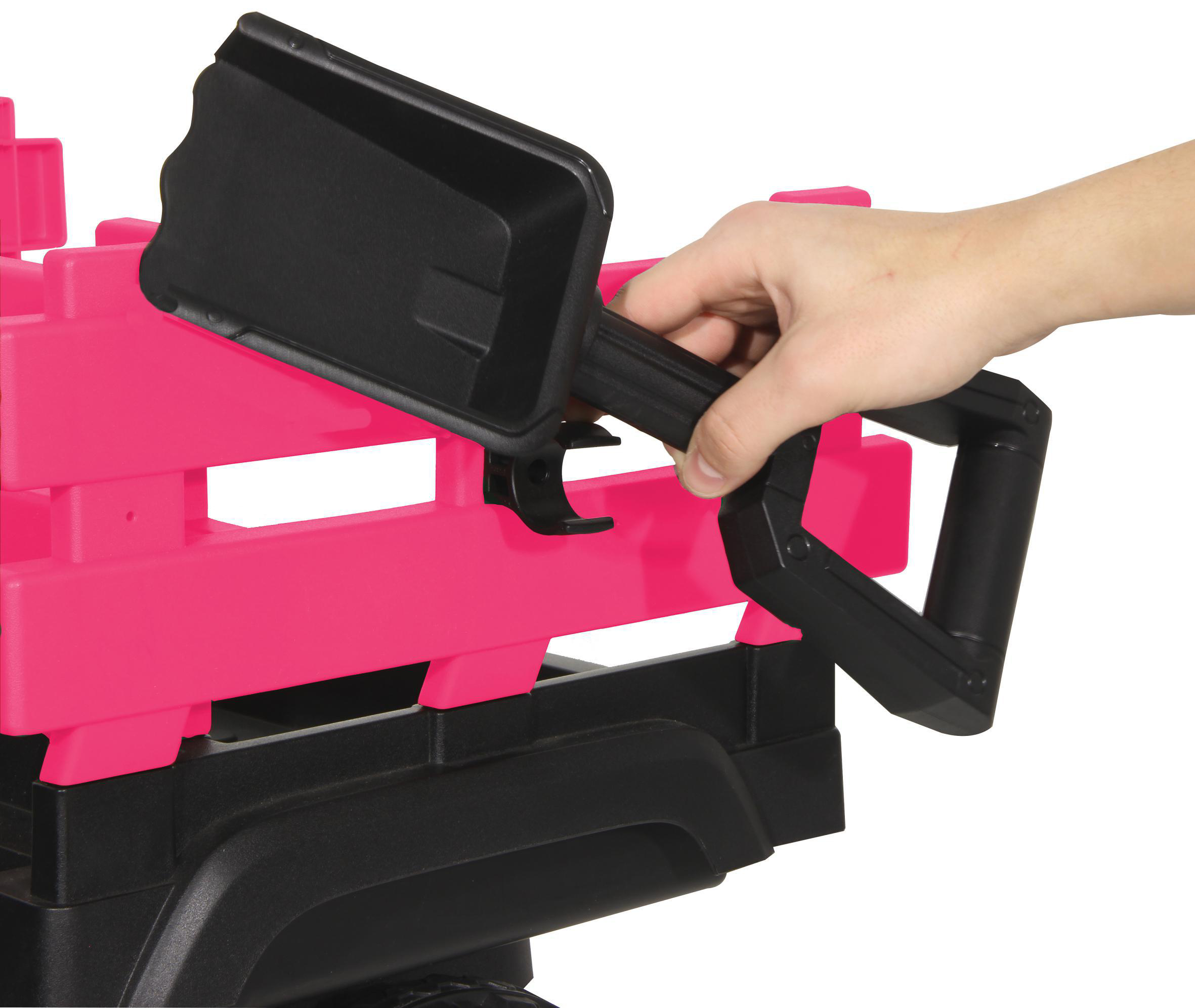 JAMARA Ride-on Traktor Super Load mit Anhänger 12V Kinderfahrzeug, Pink