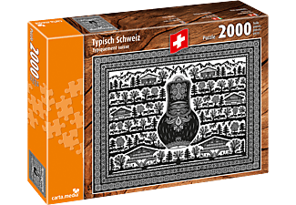 CARTA MEDIA Typisch Schweiz / Tipicamente Svizzera (2000 pezzi) - Puzzle (Multicolore)