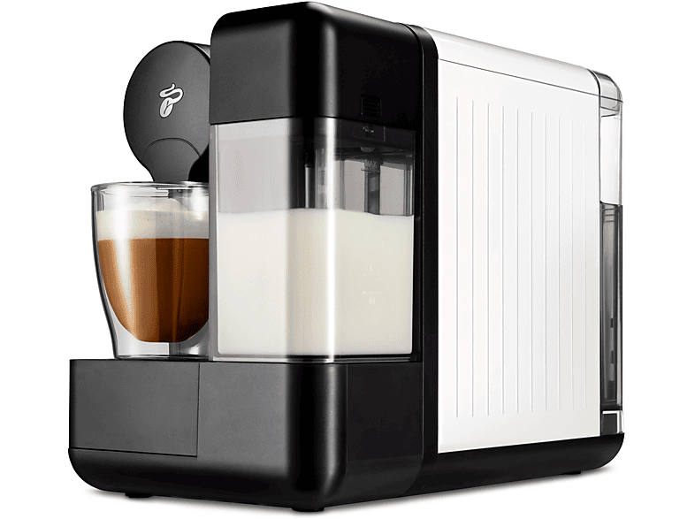 TCHIBO milk + 30 Kapseln Kapselmaschine Weiß