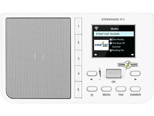 TECHNISAT Radio digitale IR 2 - Webradio (Internet radio, Bianco/grigio)