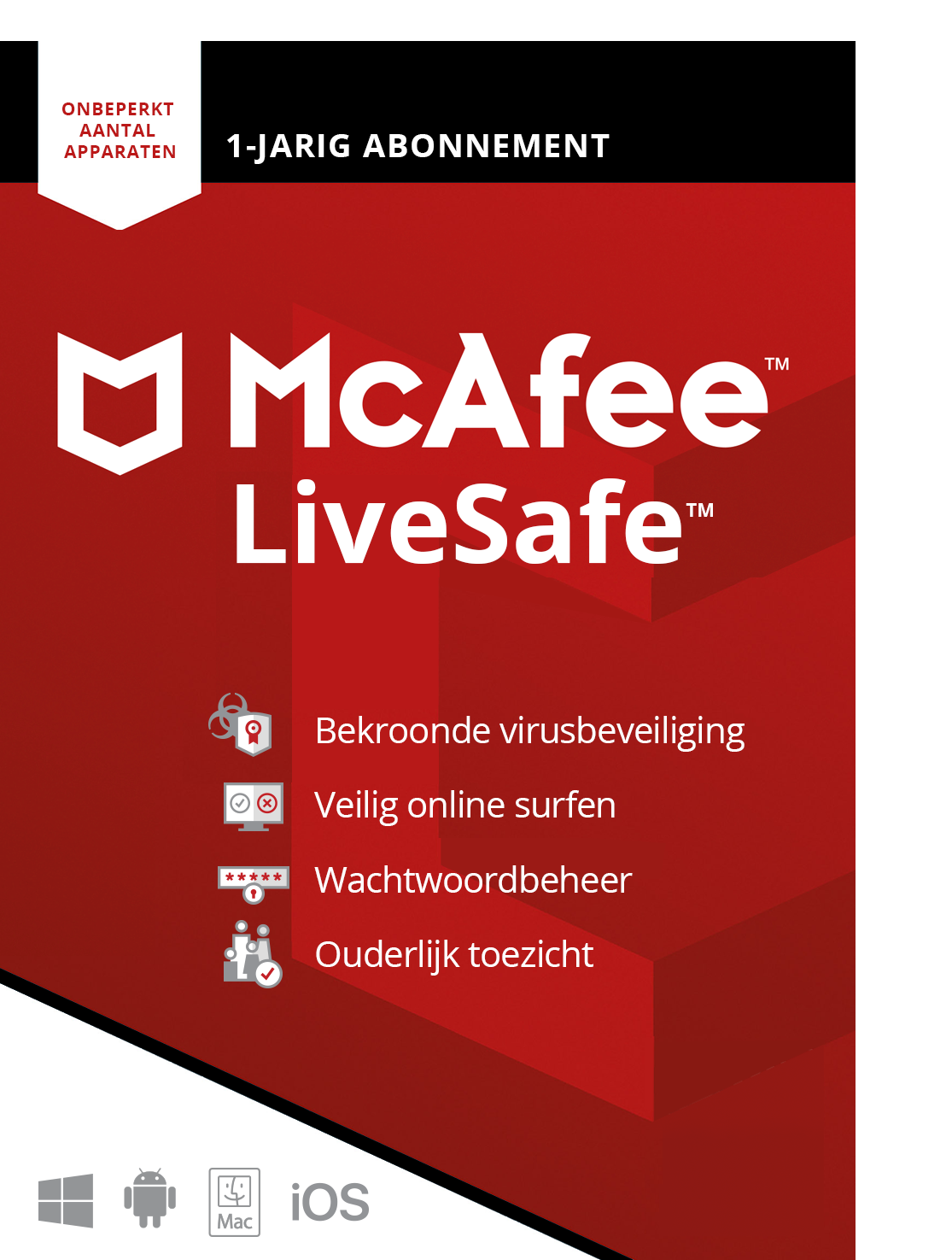 McAfee LiveSafe Attach voor al jouw apparaten (1 Jaar)