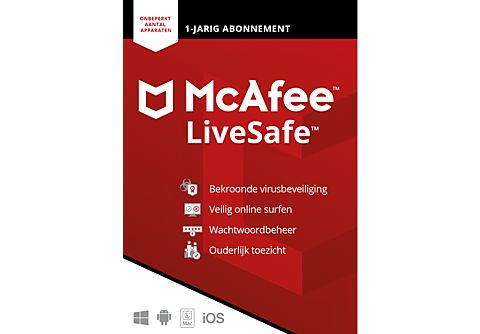 McAfee LiveSafe Attach voor al jouw apparaten (1 Jaar)