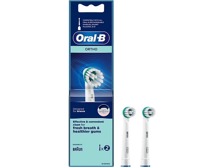 Recambio para cepillo | OD17 Orthocare, De 2 Unidades, Blanco