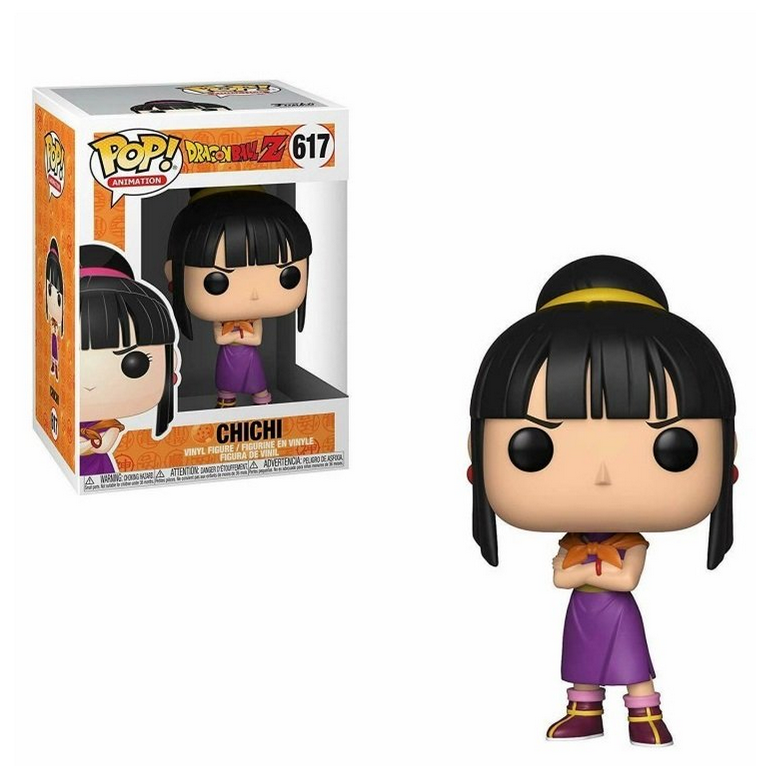 Figura Funko Pop! - Dragon Ball Z Chi Chi, 9.5 cm, Vinilo, Multicolor