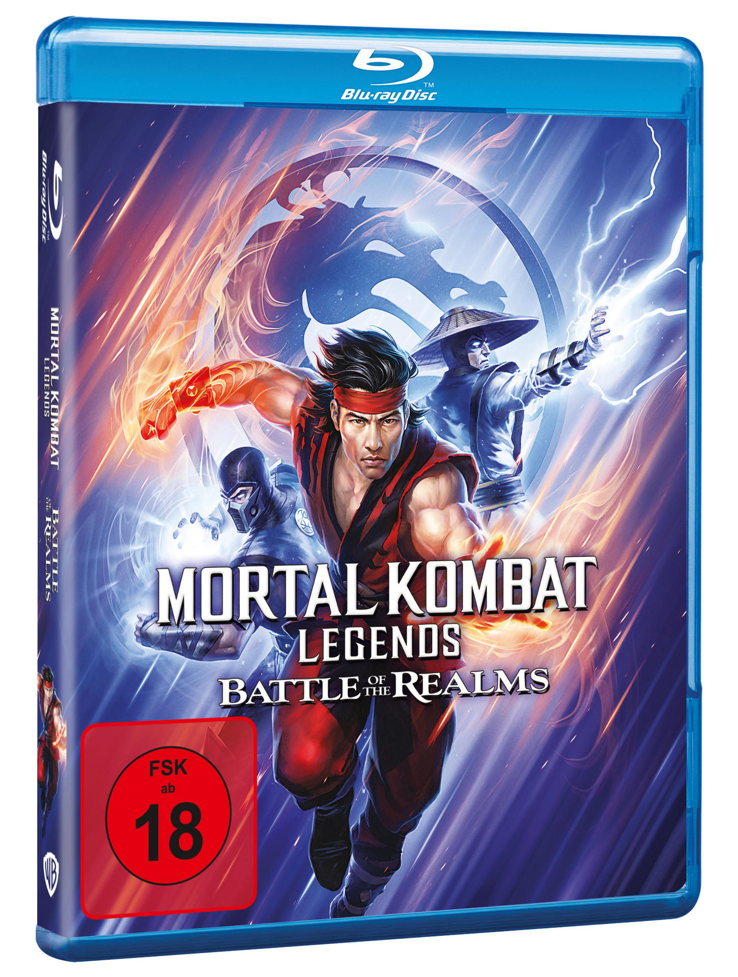 Blu-ray-Disc-Hülle für Mortal Kombat Legends: Battle of the Realms.