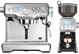 SAGE the Dynamic Duo – Espressomaschine (Gebürstetes Edelstahlgrau)