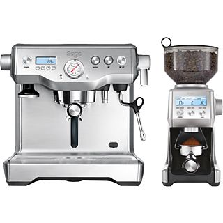 SAGE the Dynamic Duo - Espressomaschine (Gebürstetes Edelstahlgrau)