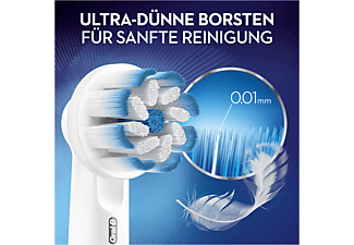 ORAL-B Sensitive Clean mit ultra-dünnen Borsten, 3 Stück Aufsteckbürsten
