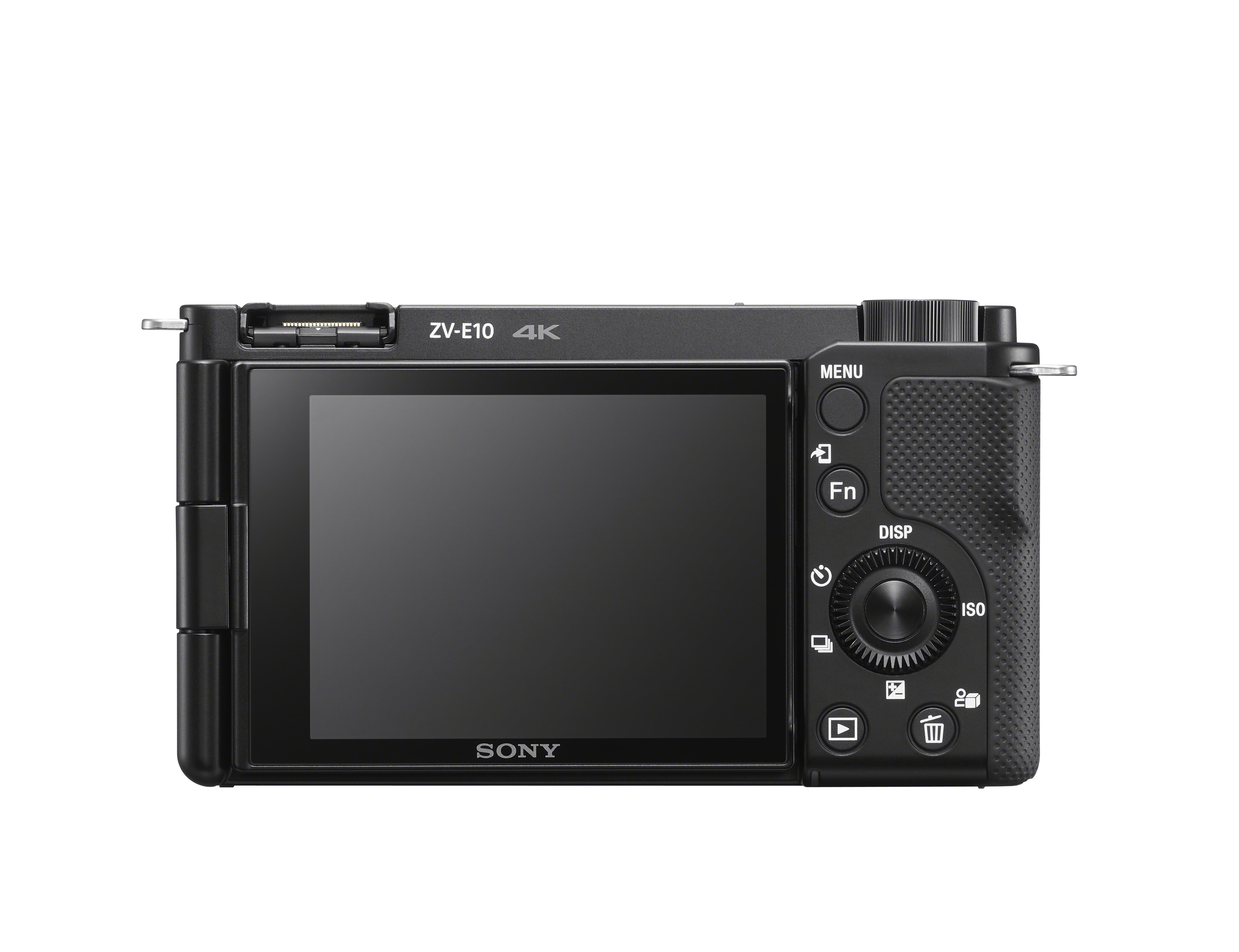 SONY Alpha ZV-E10 Kit Vlogging Kamera Systemkamera mit Objektiv 16-50 mm, 7,5 cm Display Touchscreen, WLAN