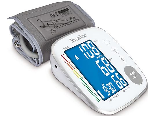 TERRAILLON Tensio Bras - Blutdruckmessgerät (Weiss/Grau)