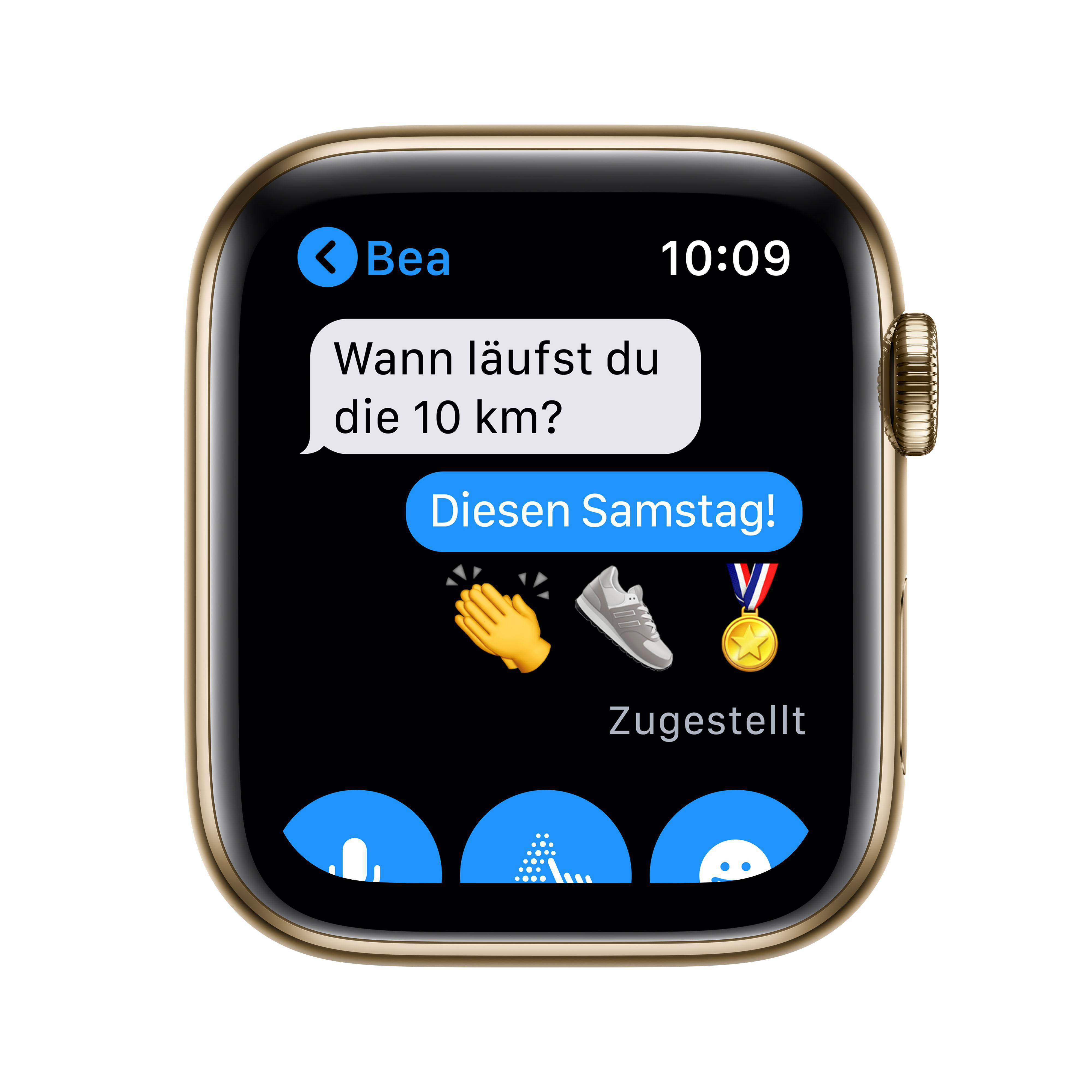 APPLE Watch Series 6 (GPS + Cellular) 44mm Smartwatch Edelstahl Edelstahl, 150 - 200 mm, Armband: Gold, Gehäuse: Gold