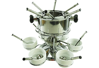ROTEL F0501 - Fondue-Set (Edelstahl/Weiss)