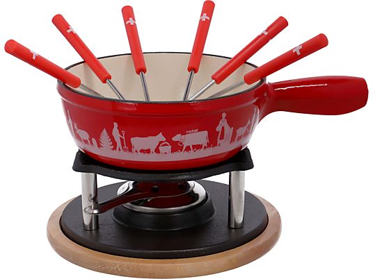 ROTEL Classic 0510 - Käsefondue-Set (Rot)