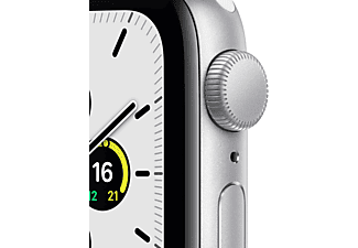 APPLE Watch SE 40mm Smartwatch Fluorelastomer , 130 - 200 mm, Silber/Weiß