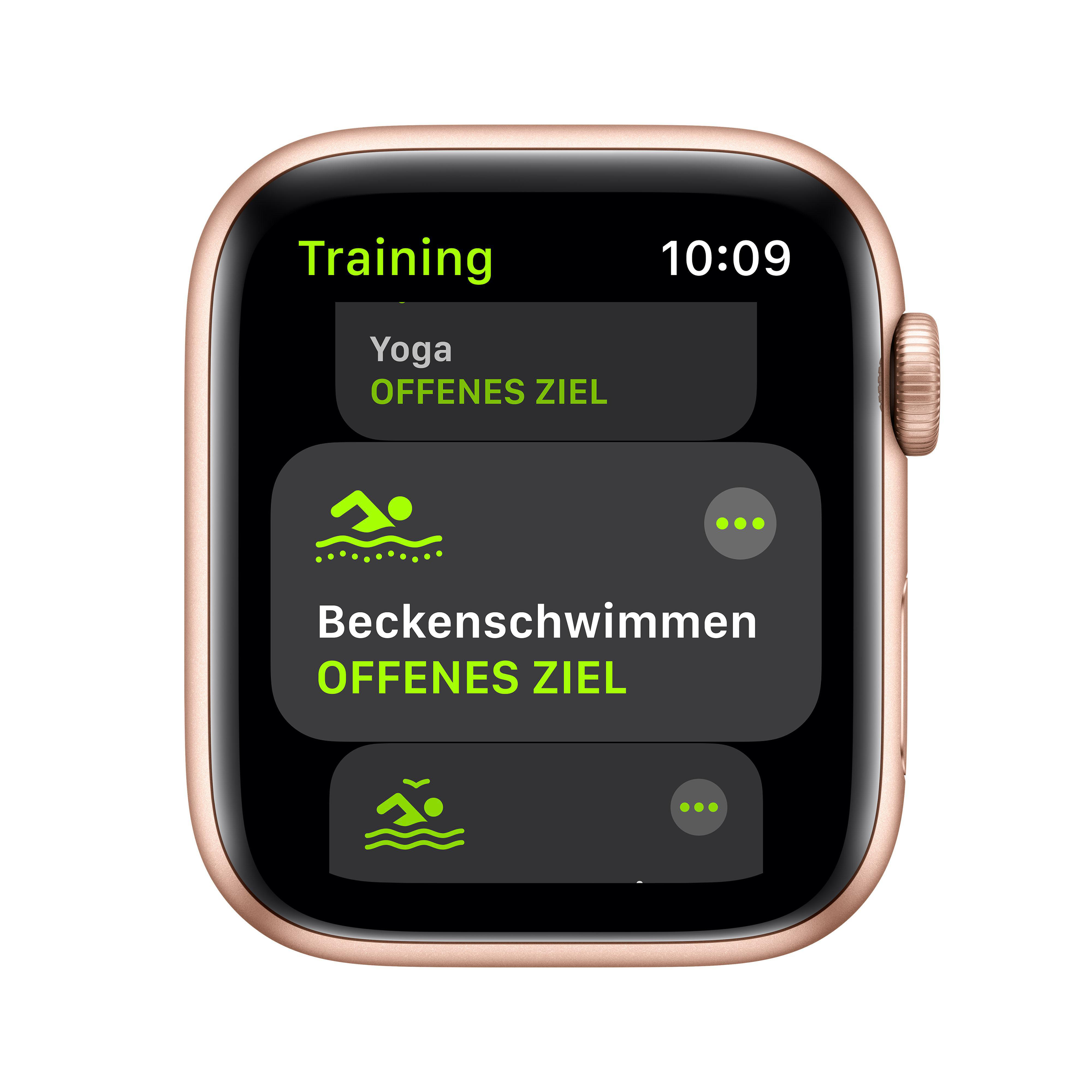 APPLE Watch SE 44mm Smartwatch Fluorelastomer , 140 -220 mm, Gold/Rosa