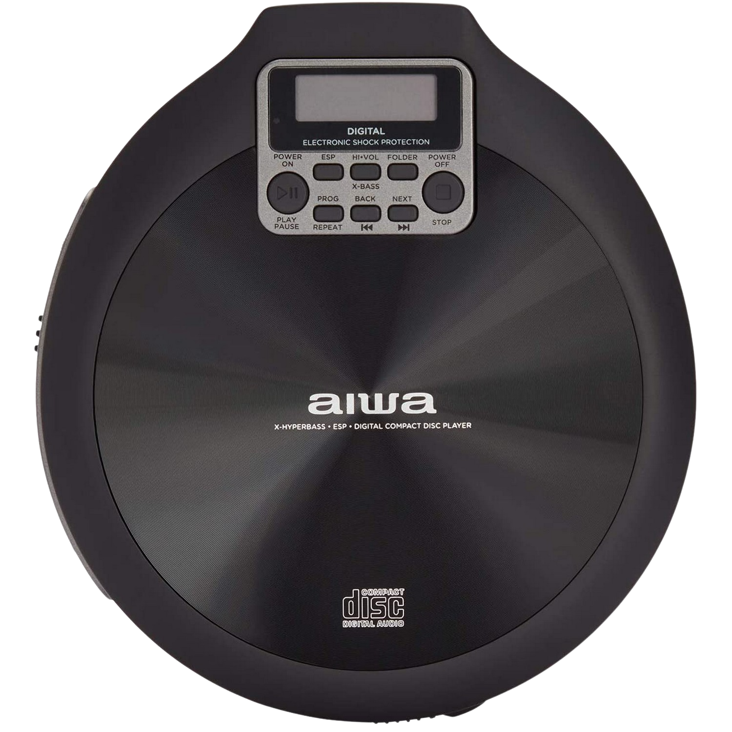 Reproductor De Cd aiwa pcd810bk color gris y negro 8 h con auriculares 20 3.5