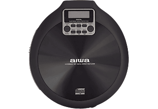 Reproductor CD - Aiwa PCD-810BK, 8 h, Con auriculares, 20 Memorias, Jack de 3.5 mm, Negro