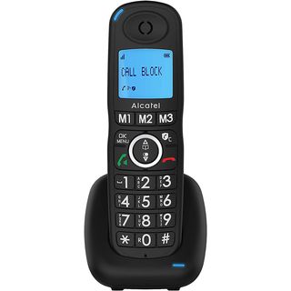 Teléfono - Alcatel XL535, Función manos libres, 3 teclas memoria directa, Función Alarma, Negro