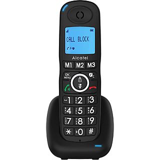 Teléfono - Alcatel XL535, Función manos libres, 3 teclas memoria directa, Función Alarma, Negro