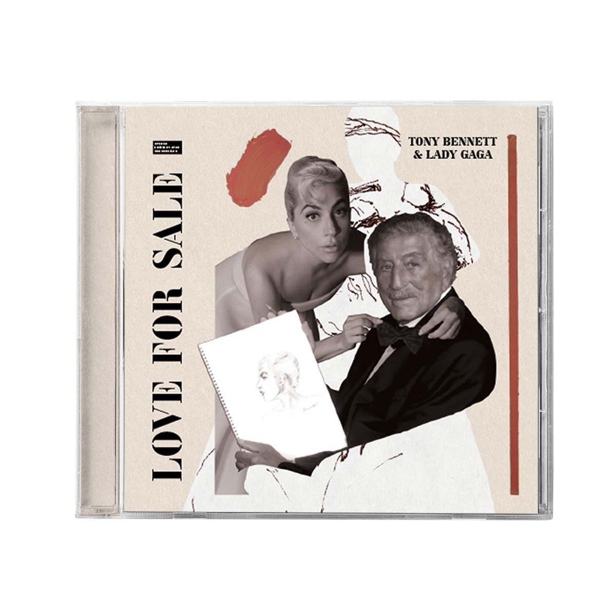 Albumcover von Tony Bennett & Lady Gaga mit dem Titel Love For Sale. Beide sind auf dem Cover.
