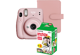 FUJIFILM Instax Mini 11 Csomag Blush Pink - Kamera+2X10Kép Film+Album (16655015A)