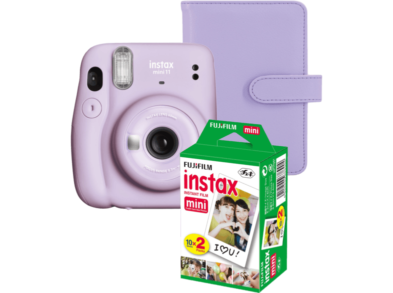FUJIFILM Instax Mini 11 Csomag Lilac Purple - Kamera+2X10Kép Film+Album (16654994A) - MediaMarkt online