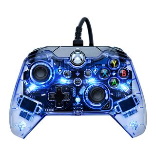 Mando Xbox - PDP Afterglow Wired Controller, Con cable, Micro USB, Compatible con PC/Xbox Series X/S, Transparente