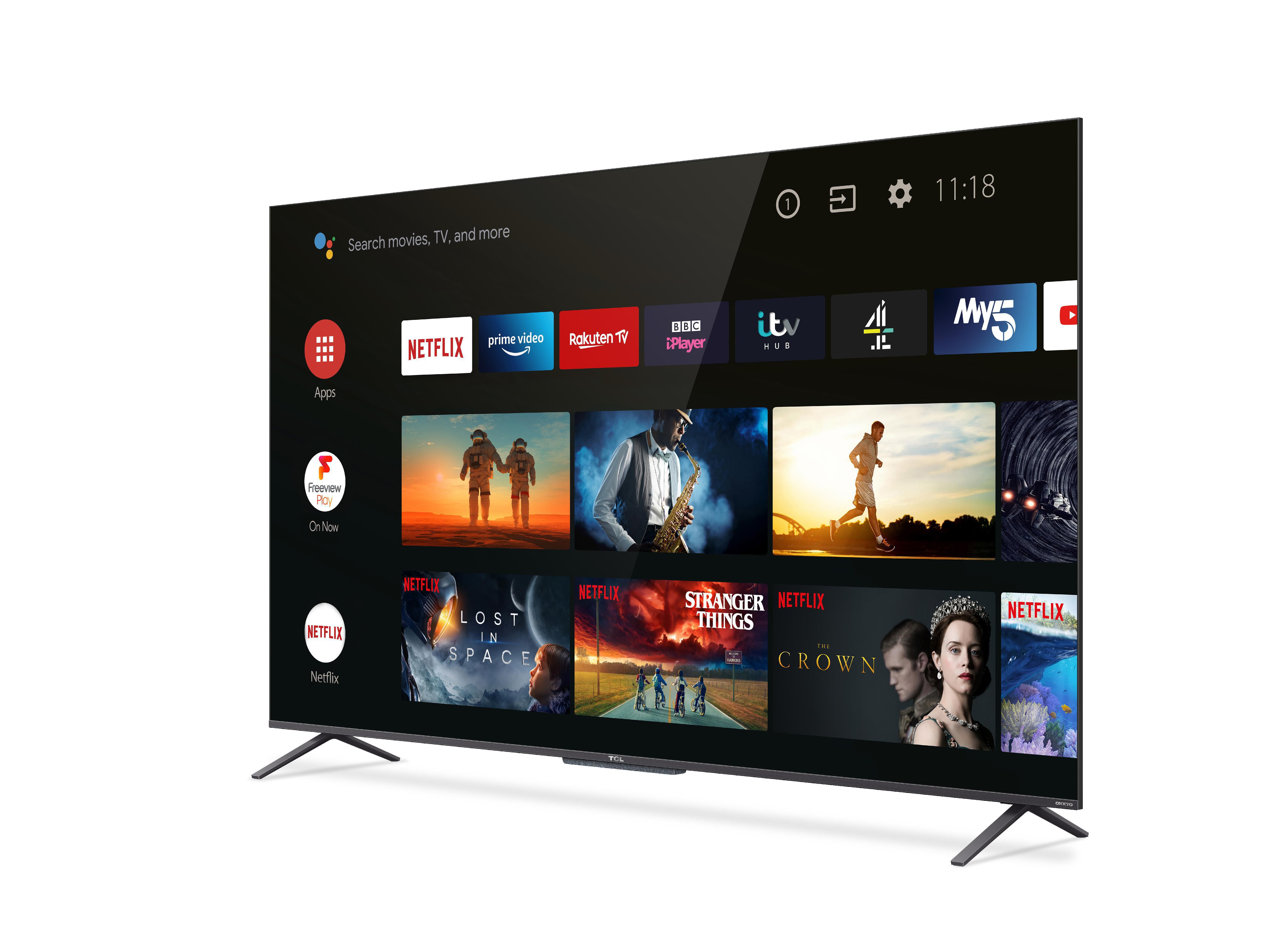 TCL 43C725 QLED TV (Flat, 43 Zoll / 109,2 cm, QLED 4K, SMART TV, Android R (11.0))