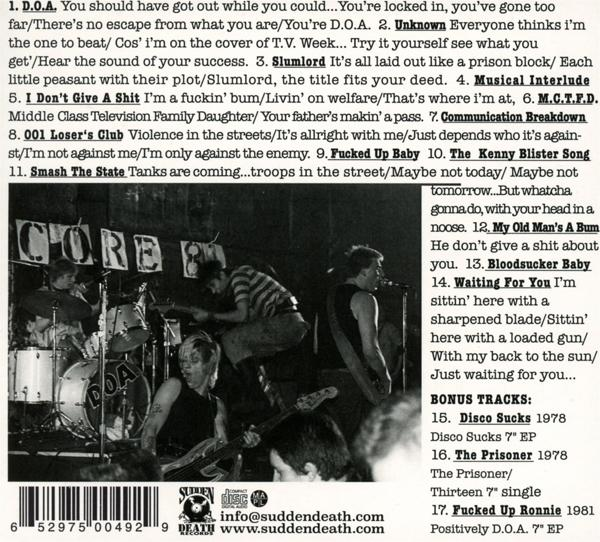 D.O.A. - Hardcore 81 (40th Anniversary Edition)  - (CD)