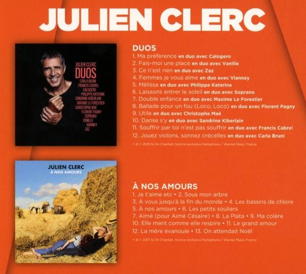Julien Clerc - Coffret 2CD:Duos&A nos amours  - (CD)
