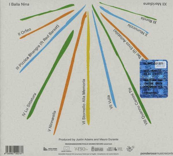 Albumcover mit bunten Linien, die vom Zentrum ausgehen.
