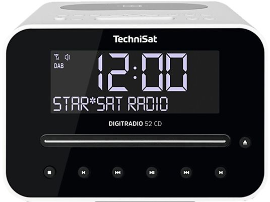 TECHNISAT 52 CD - Digitalradio (DAB+, FM, Weiss)