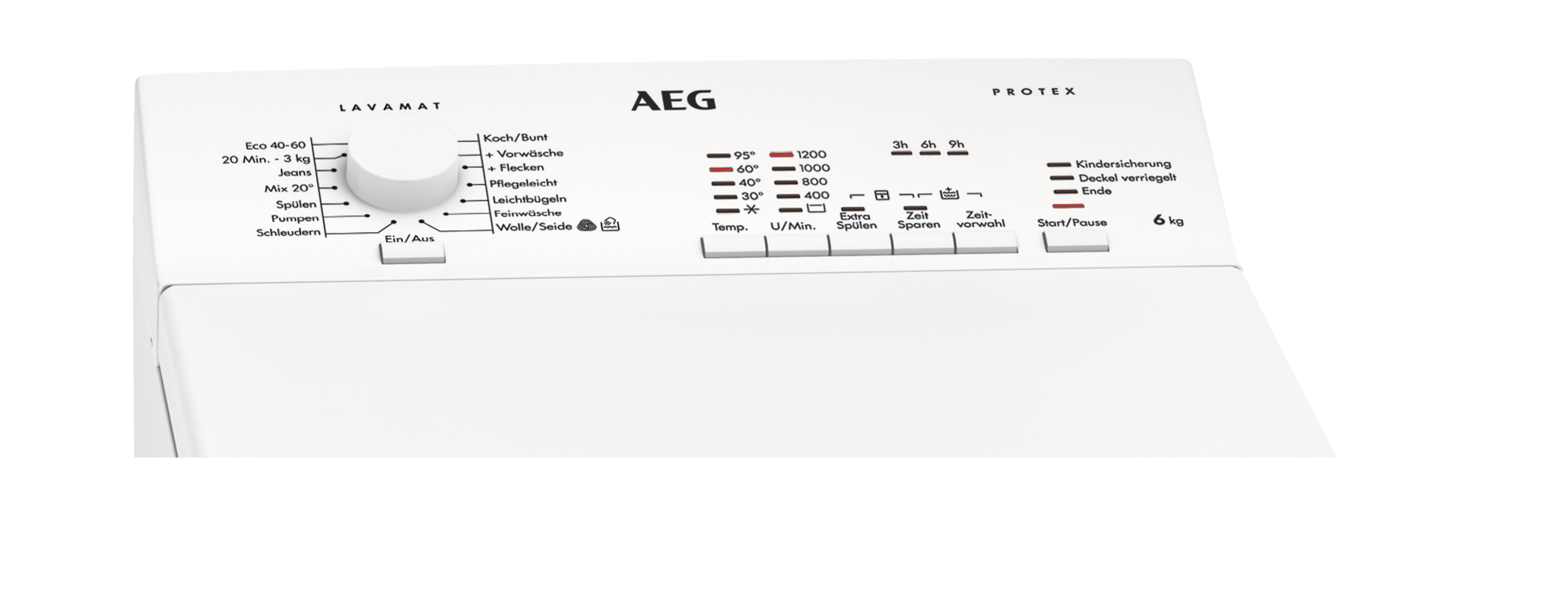 AEG L5TBA30260 Serie 5000 ProSense (6 kg, Waschmaschine mit D) U/Min., Mengenautomatik 1151